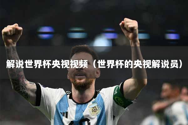 解说世界杯央视视频（世界杯的央视解说员）