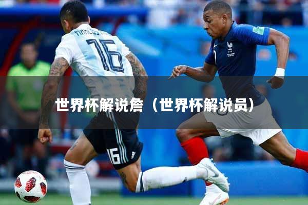 世界杯解说詹（世界杯解说员）